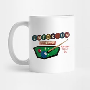 Emporium Pool Hall Arcade Aged Look Mug